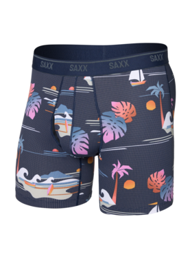 SAXX Saxx Quest Quick-Dry Mesh Boxer Brief Fly | Sunny Adventure-Maritime