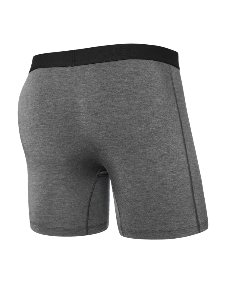 SAXX Saxx Vibe Xtra Soft Comfort Boxer Brief Fly | Dark Grey Heather