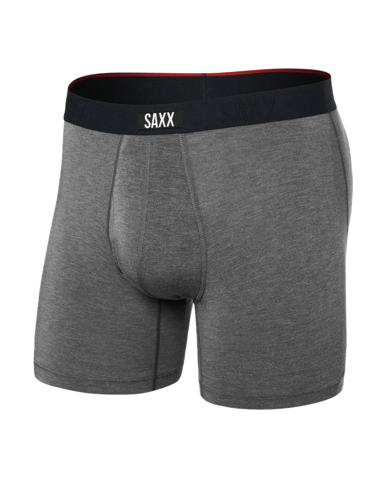 SAXX Saxx Vibe Xtra Soft Comfort Boxer Brief Fly | Dark Grey Heather