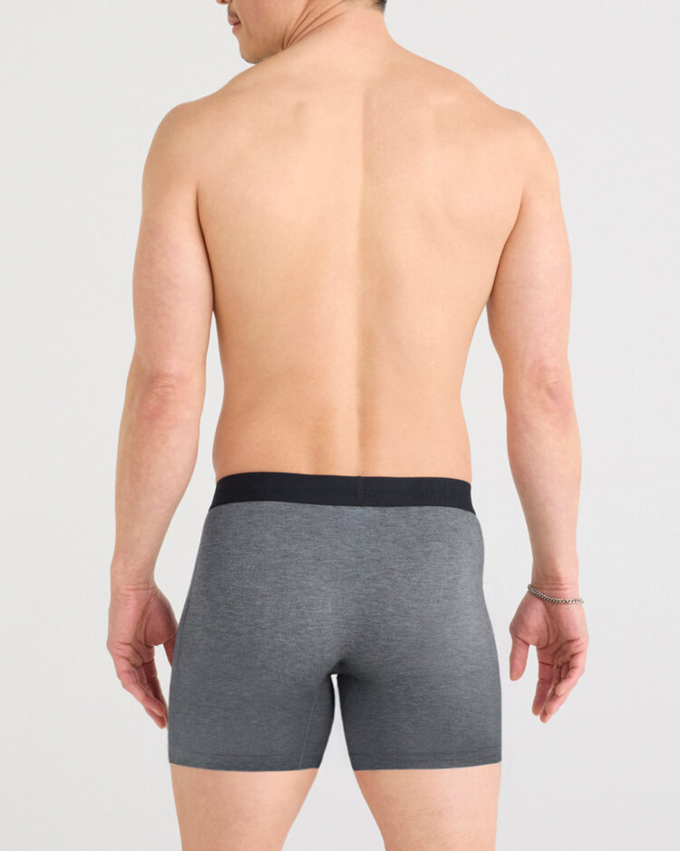 SAXX Saxx Vibe Xtra Soft Comfort Boxer Brief Fly | Dark Grey Heather