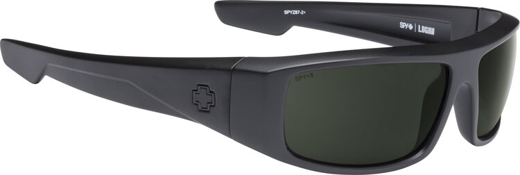 Spy Spy Logan Matte Black Ansi Rx | Happy Gray Green