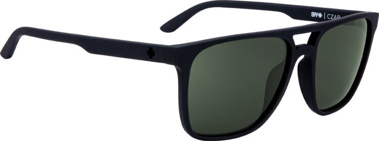 Spy Spy Czar Soft Matte Black | Happy Gray Green Polarized