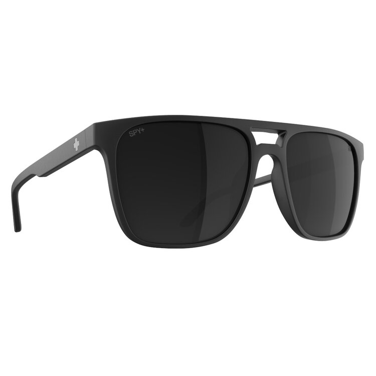 Spy Spy Czar Soft Matte Black | Happy Boost Polarized Black Mirror