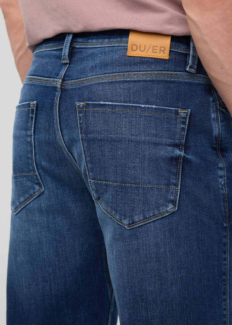 DUER Duer Performance Denim+ Relaxed Straight (Mens) | Prairie Indigo