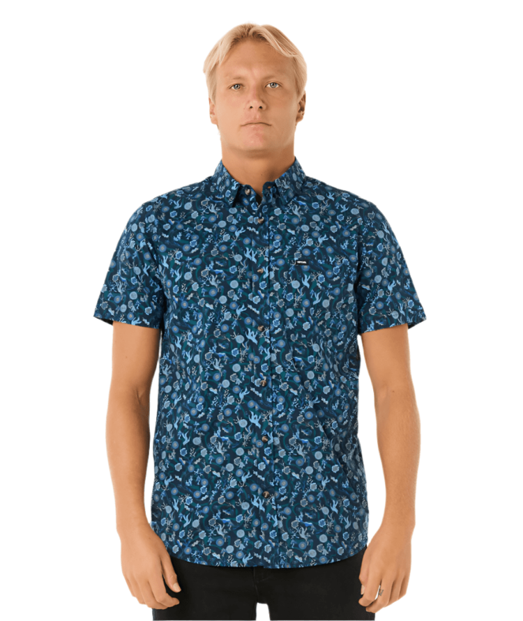 Rip Curl Rip Curl Floral Reef S/S Shirt (Mens) | Washed Navy