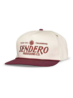 Sendero Sendero Logo Hat (Unisex) | Cream/Maroon