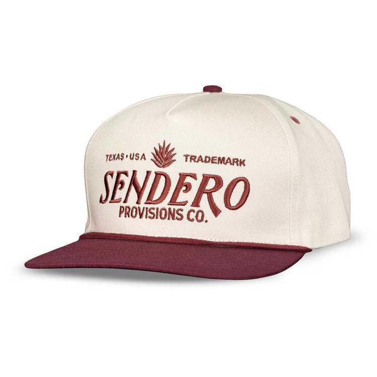 Sendero Sendero Logo Hat (Unisex) | Cream/Maroon