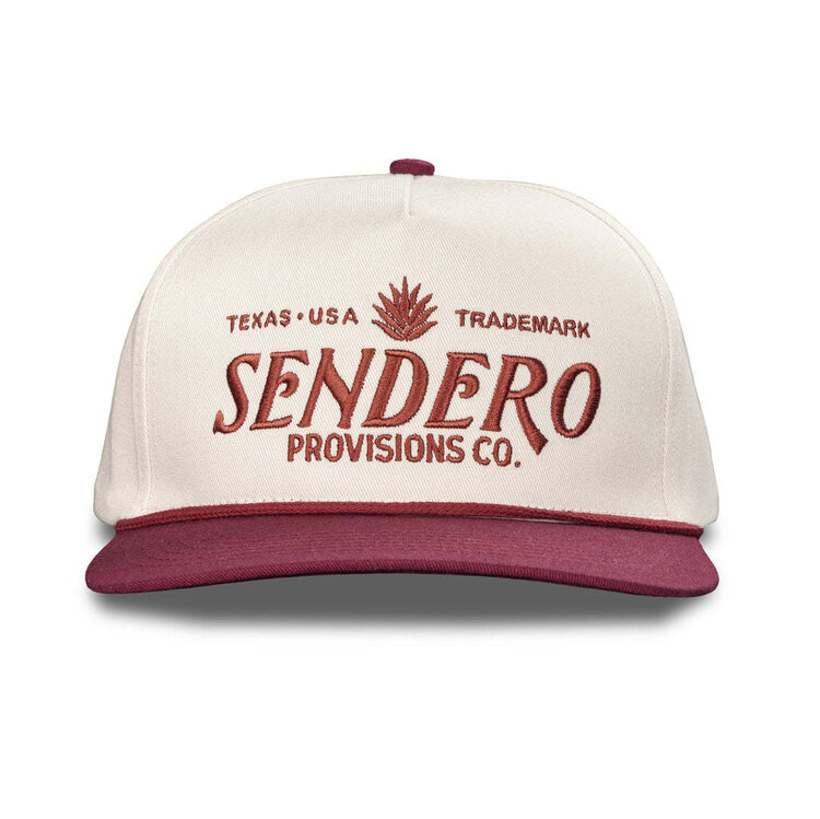 Sendero Sendero Logo Hat (Unisex) | Cream/Maroon