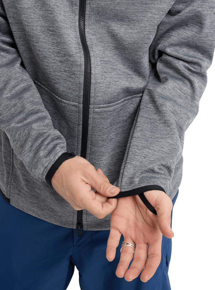 Burton Burton Crown Weatherproof Fz 2026 (Mens) | True Black Heather