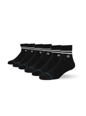 STANCE Stance Core Quarter-6Pk (Unisex) | Black
