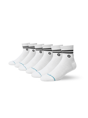 STANCE Stance Core Quarter-6Pk (Unisex) | White
