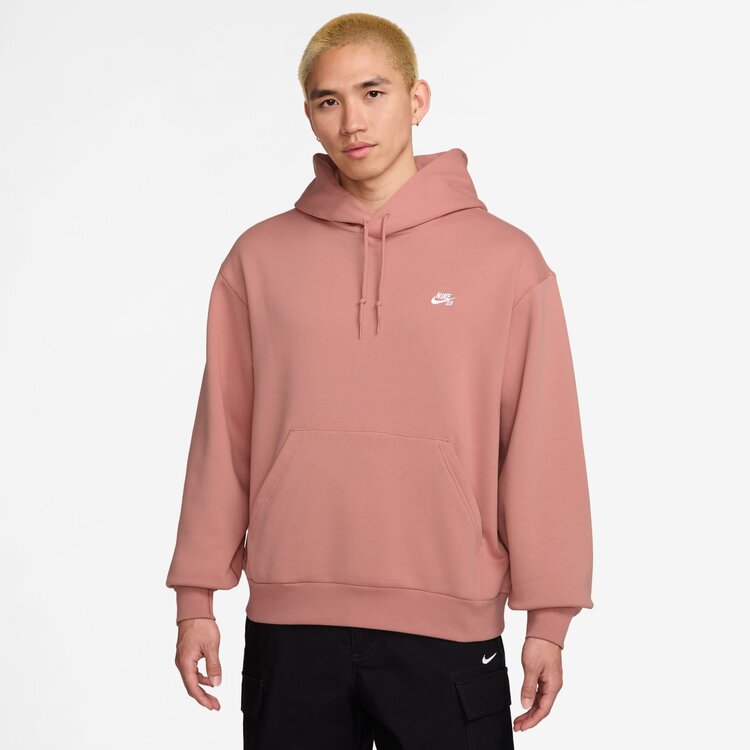 Nike SB Nike Sb Hd Essential Logo Fleece Po (Unisex) | Red Stardust/White