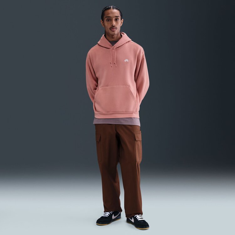 Nike SB Nike Sb Hd Essential Logo Fleece Po (Unisex) | Red Stardust/White