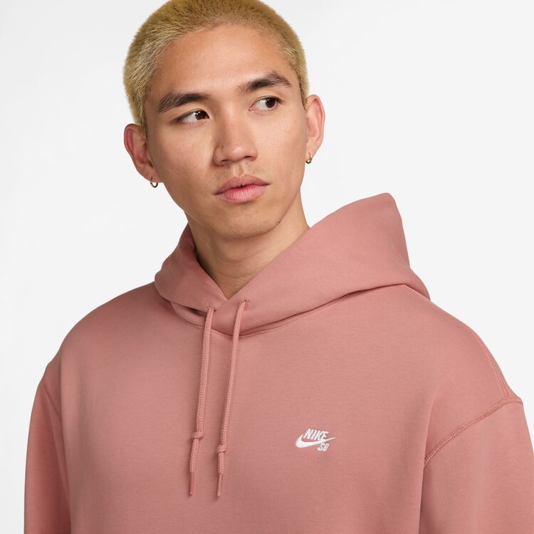 Nike SB Nike Sb Hd Essential Logo Fleece Po (Unisex) | Red Stardust/White