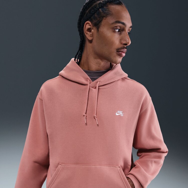 Nike SB Nike Sb Hd Essential Logo Fleece Po (Unisex) | Red Stardust/White