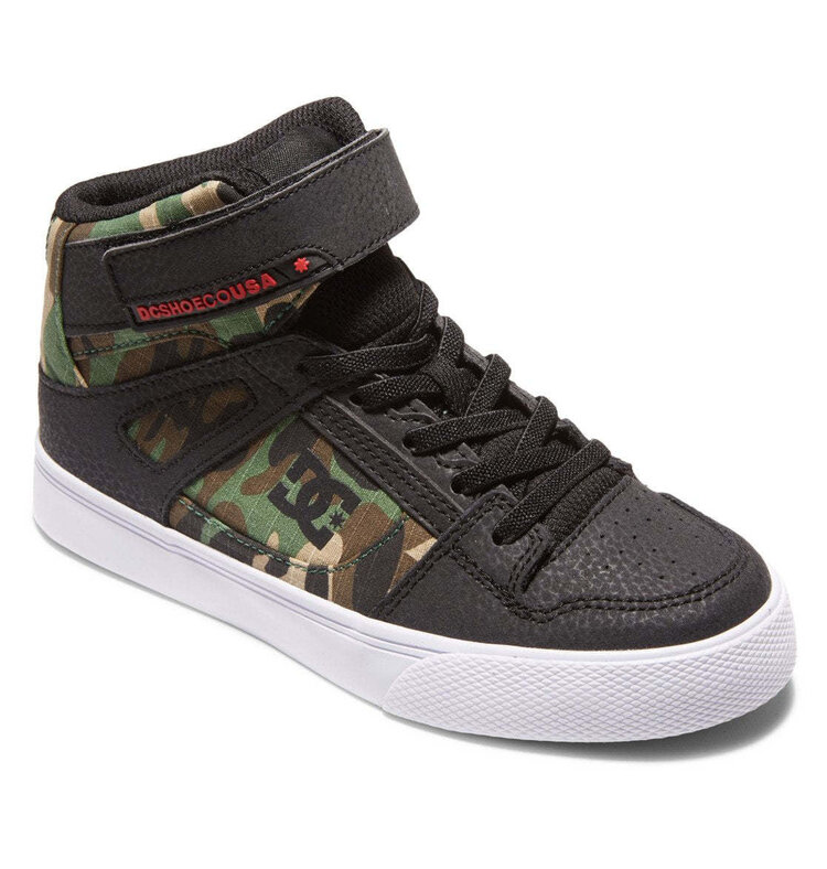 DC Dc Pure High-Top Ev (Youth) | Black Camo