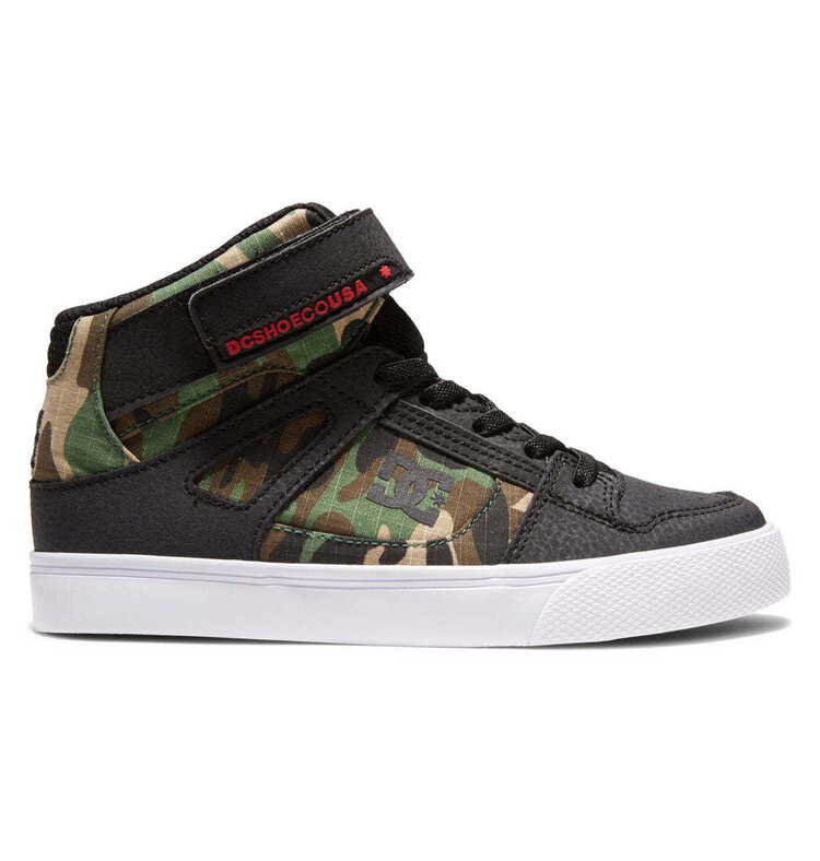 DC Dc Pure High-Top Ev (Youth) | Black Camo