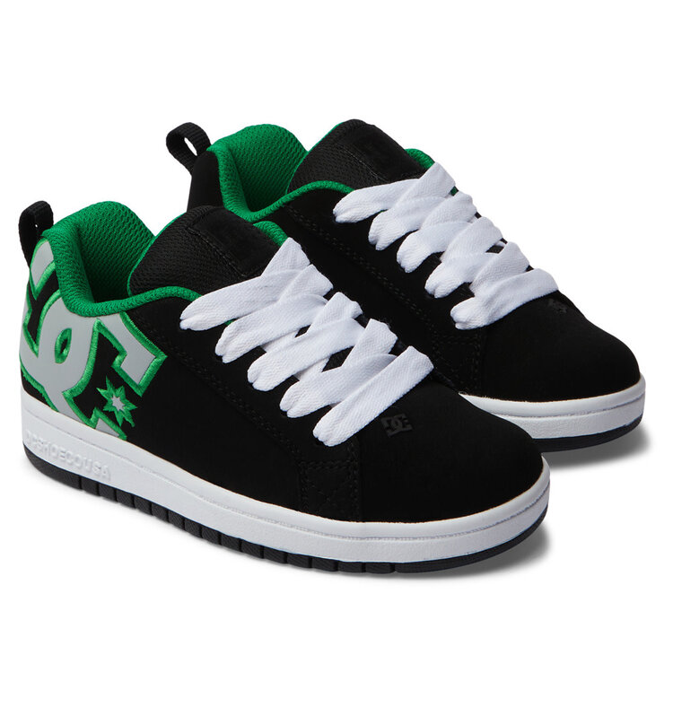 DC Dc Court Graffik (Youth) | Black/Kelly/Green