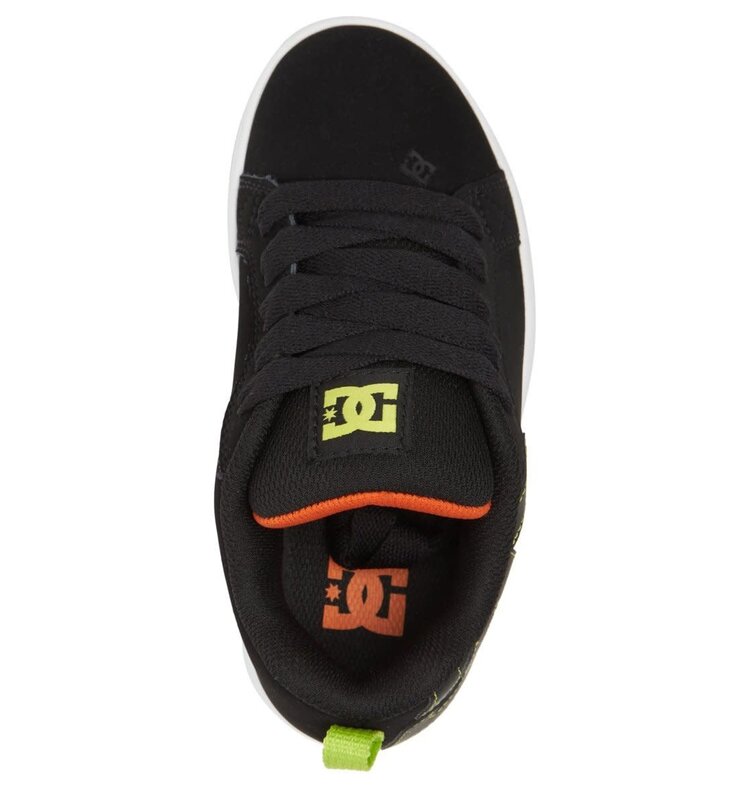 DC Dc Court Graffik (Youth) | Black/Green/Yellow