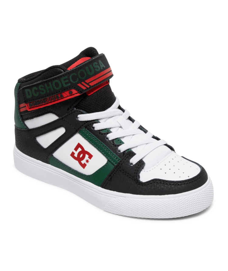 DC Dc Pure High-Top Ev (Youth) | Black/Green