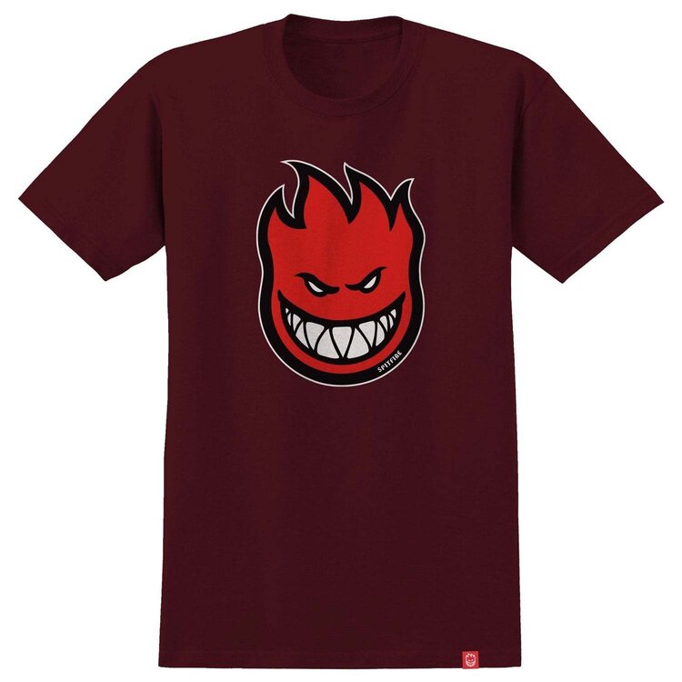 Spitfire Spitfire Bighead Fill Ss Tee (Mens) | Maroon/Red/Black/White