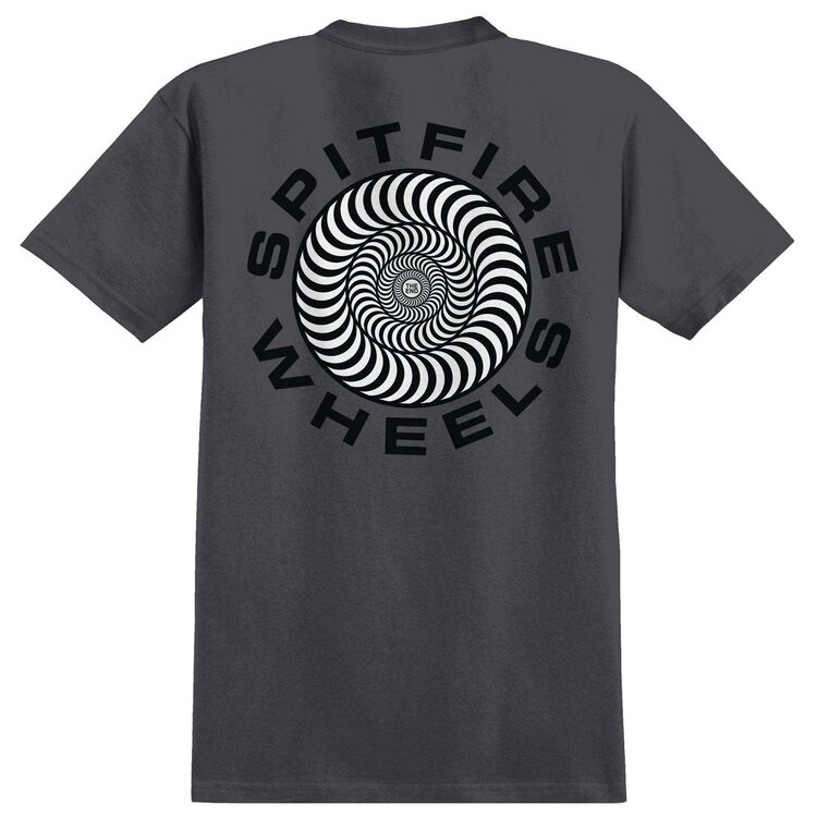 Spitfire Spitfire Classic '87 Swirl Fill Ss Tee (Mens) | Charcoal/Black/White