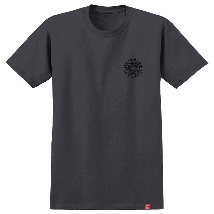 Spitfire Spitfire Classic '87 Swirl Fill Ss Tee (Mens) | Charcoal/Black/White