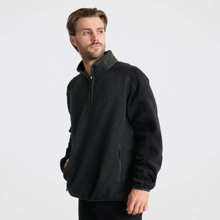 Roark Roark Campover Fleece Mock (Mens) | Onyx