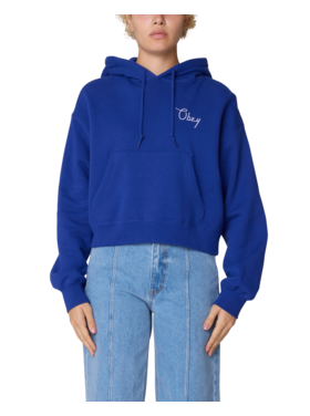 Obey Obey Cities Cropped Hood (Womens) | Blue