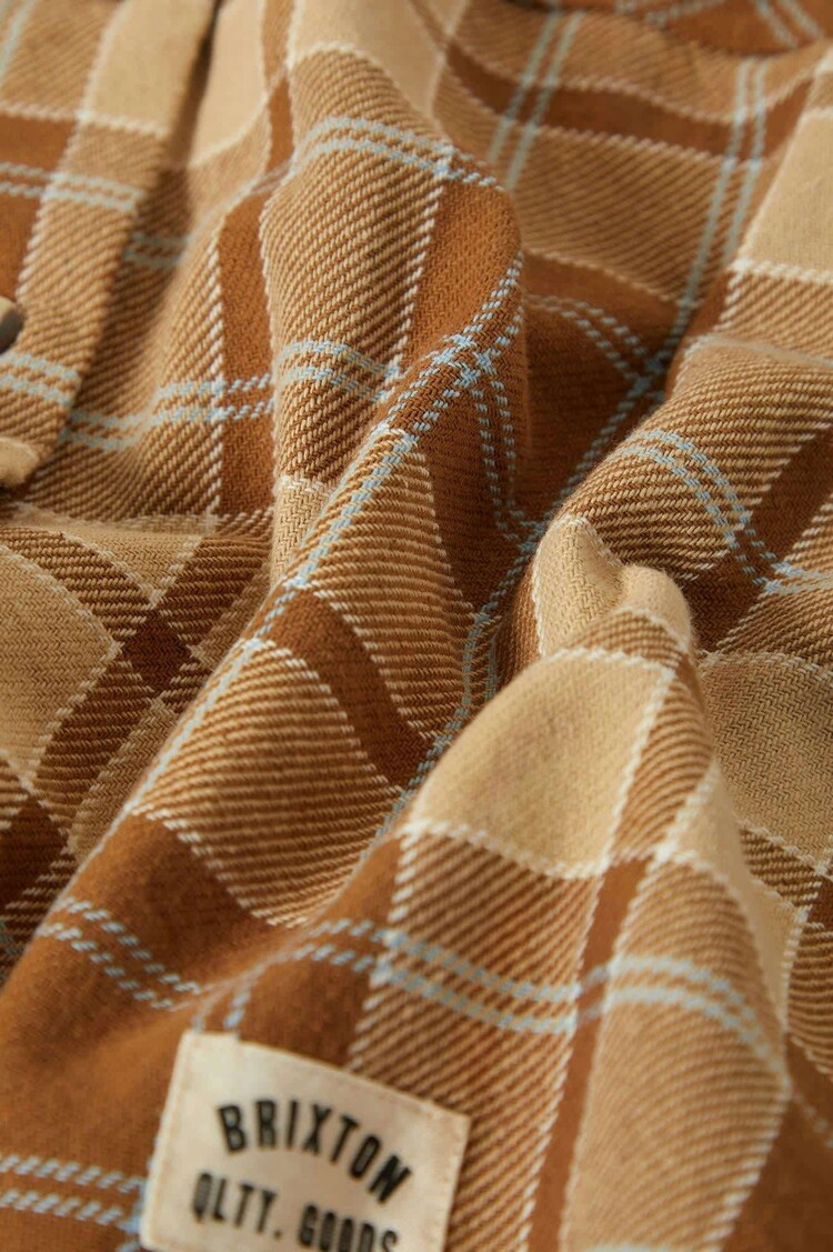 Brixton Brixton Bowery Vintage L/S Overshirt (Womens) | Washed Copper