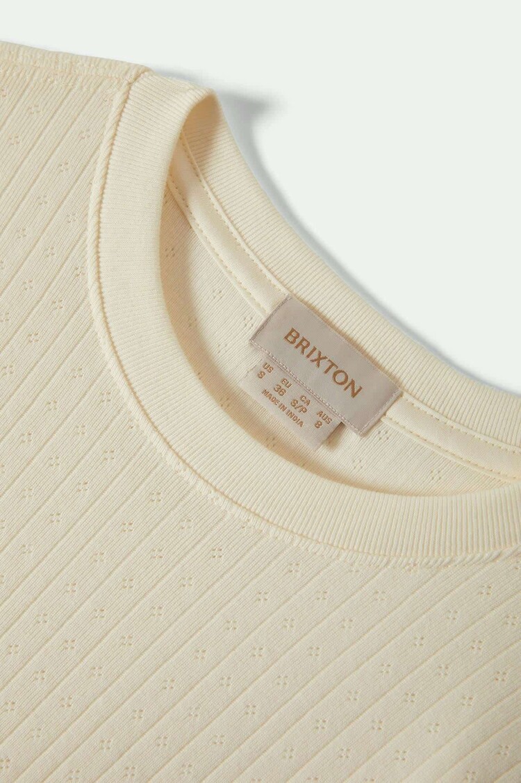 Brixton Brixton Dolly Slim L/S Knit Tee (Womens) | Off White