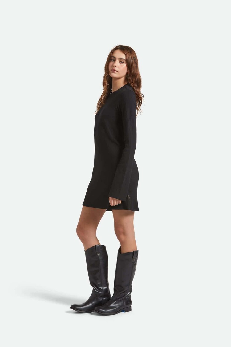 Brixton Brixton Dolly L/S Knit Dress (Womens) | Black