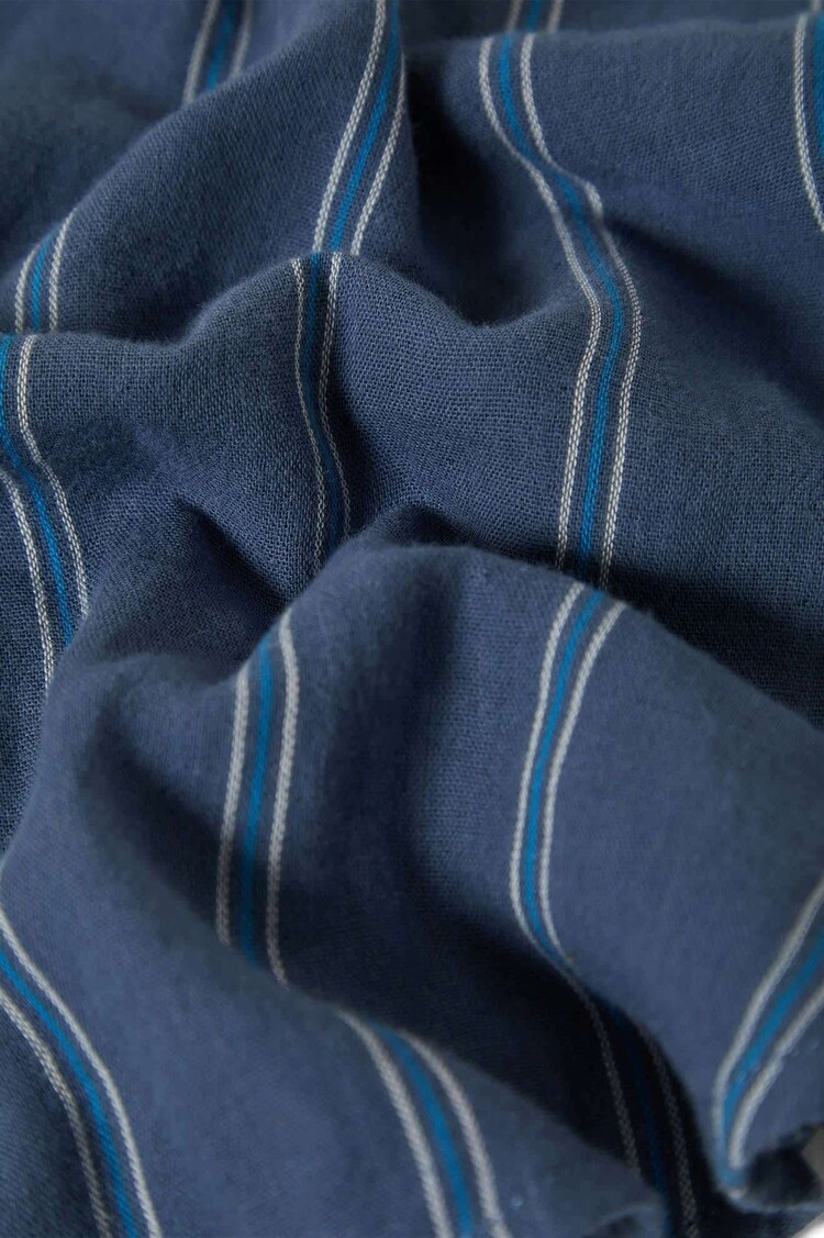 Brixton Brixton Wandering L/S Overshirt (Womens) | Berring Sea/White