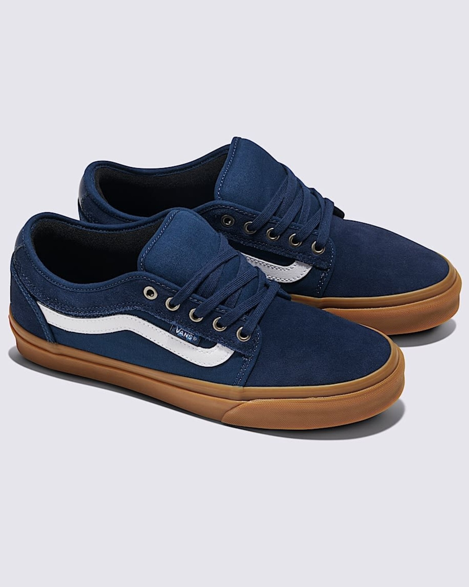Vans Skate Chukka Low Sidestripe (Unisex) | Navy/Gum - The Drop