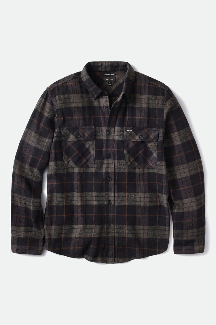 Brixton Brixton Bowery Flannel (Mens) | Black/Charcoal
