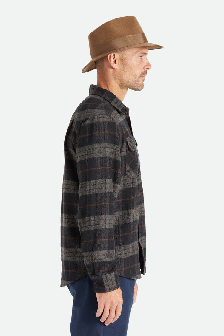 Brixton Brixton Bowery Flannel (Mens) | Black/Charcoal