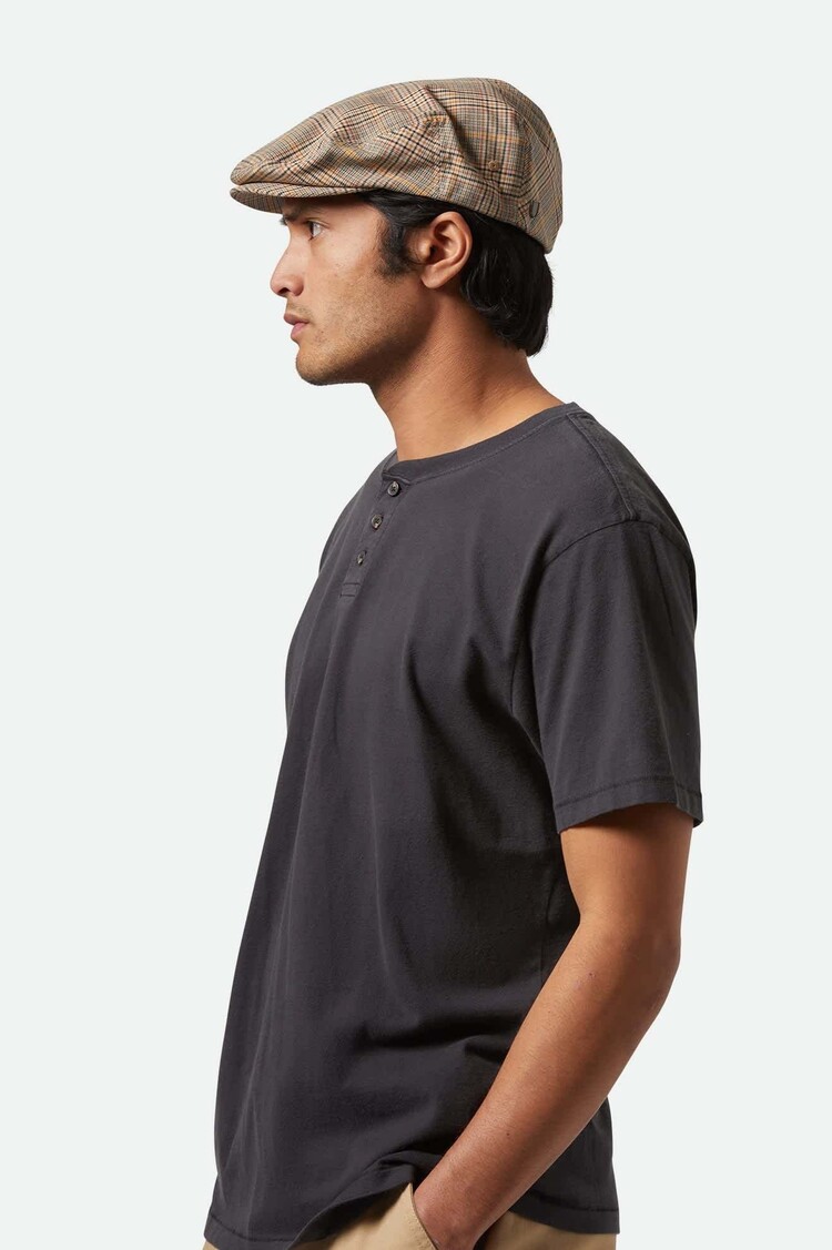 Brixton Brixton Vintage Reserve S/S Henley (Mens) | Black Sol Wash