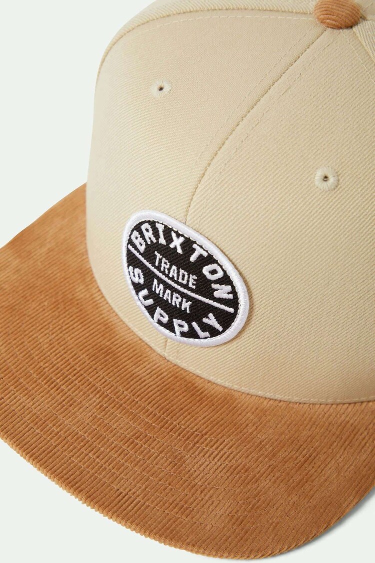 Brixton Brixton Oath Iii Snapback (Mens) | Sand/Light Brown Corduroy