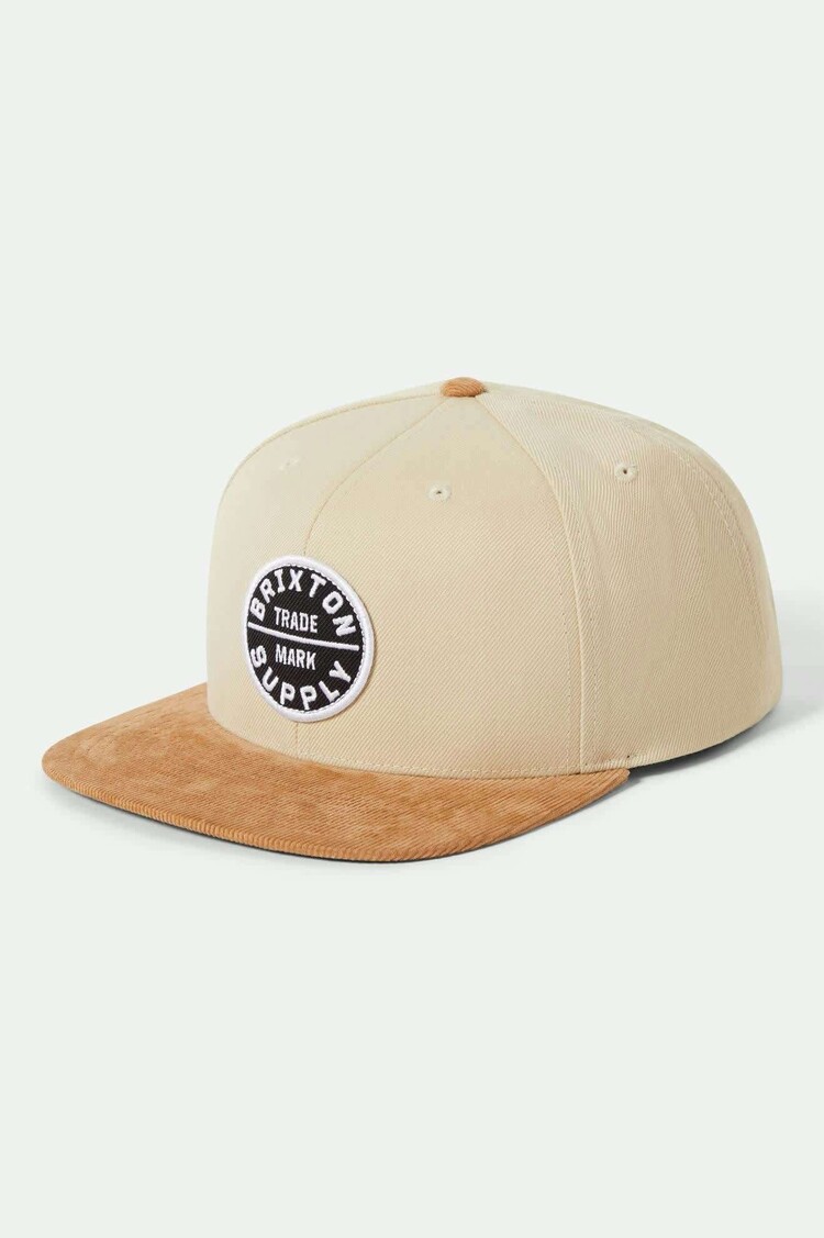Brixton Brixton Oath Iii Snapback (Mens) | Sand/Light Brown Corduroy