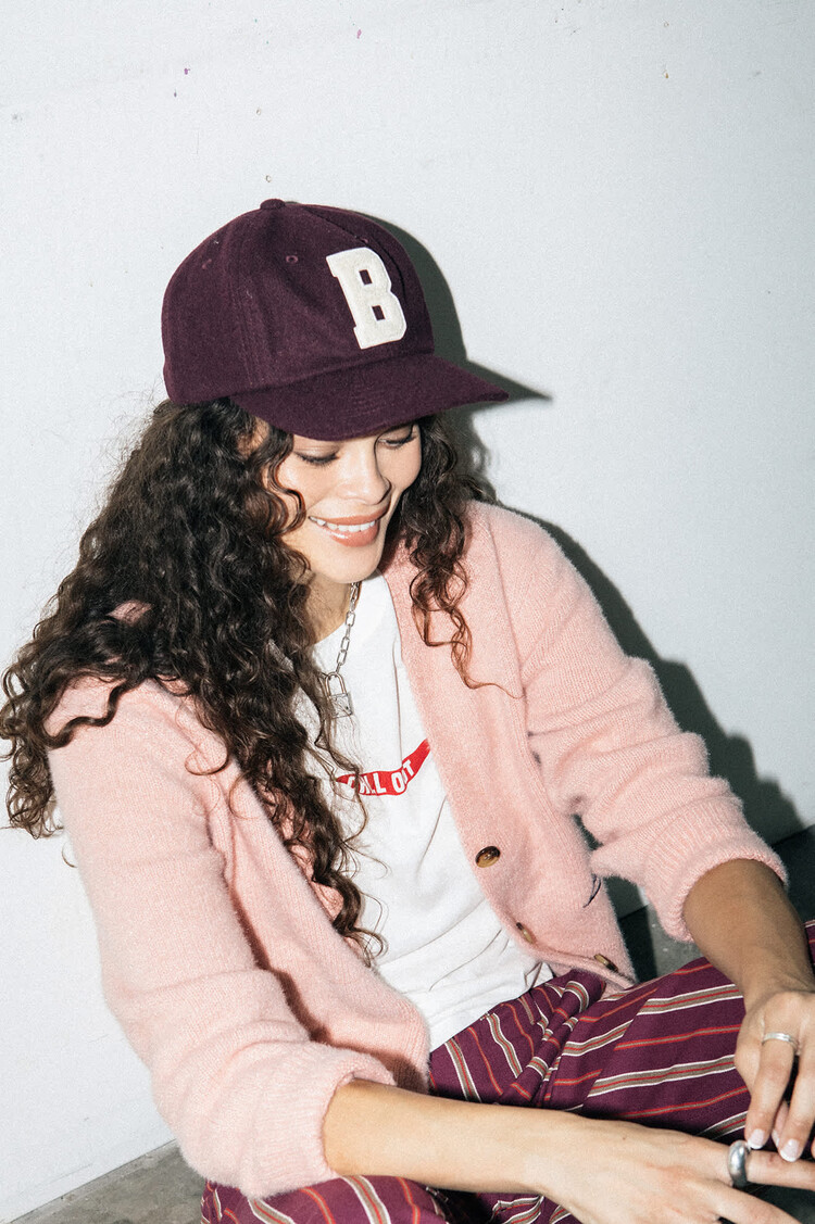 Brixton Brixton Big B Mp Cap (Mens) | Port Textured Wool