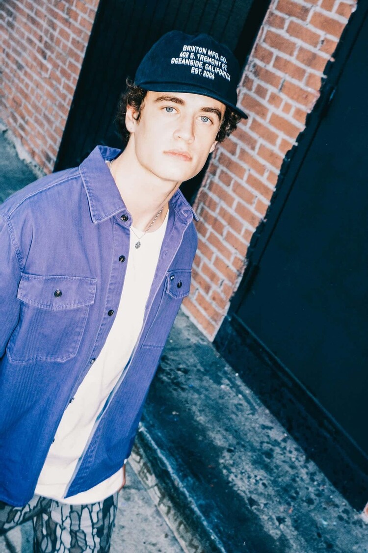 Brixton Brixton Herringbone Lw Relaxed Overshirt (Mens) | Punk Purple