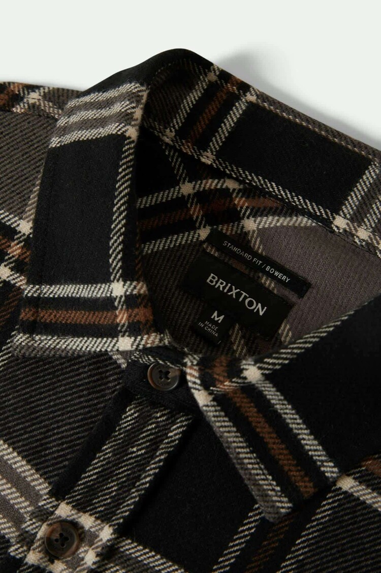 Brixton Brixton Bowery Flannel (Mens) | Black/Charcoal/Pinecone