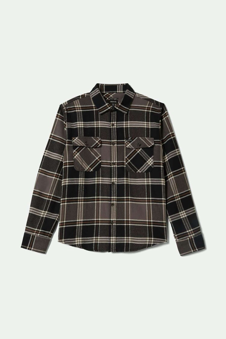 Brixton Brixton Bowery Flannel (Mens) | Black/Charcoal/Pinecone