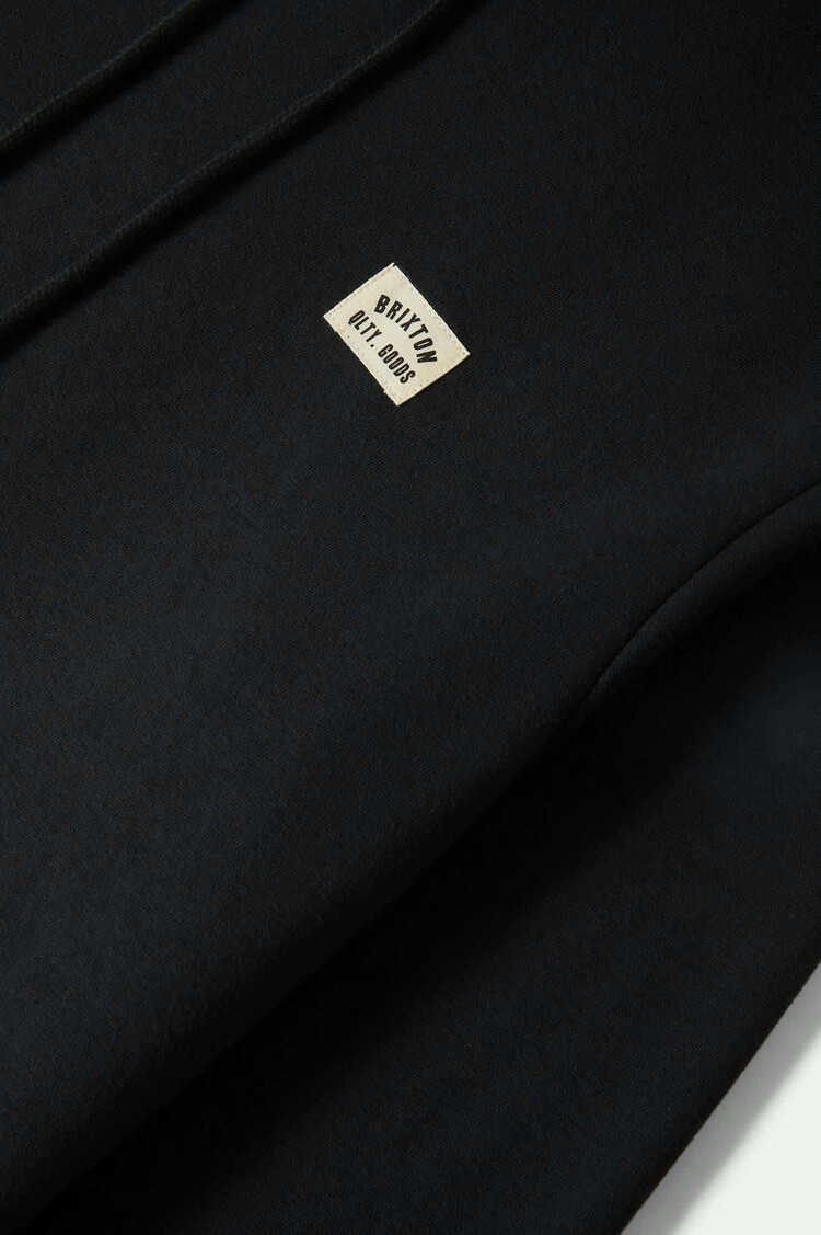 Brixton Brixton Woodburn Label Hoodie (Mens) | Black