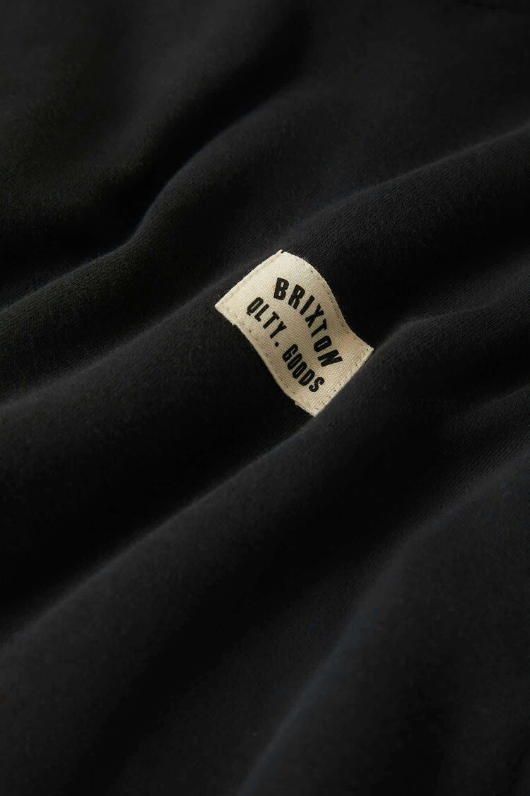 Brixton Brixton Woodburn Label Hoodie (Mens) | Black