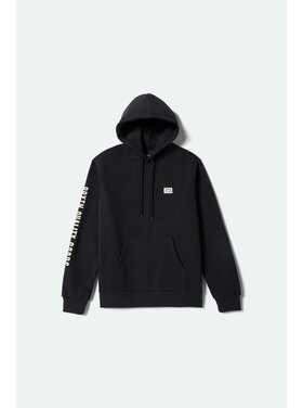 Brixton Brixton Woodburn Label Hoodie (Mens) | Black