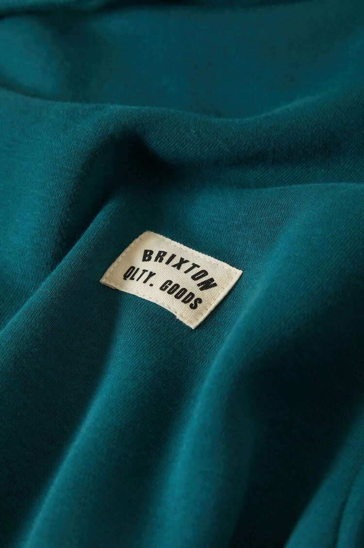 Brixton Brixton Woodburn Label Hoodie (Mens) | Night Sage