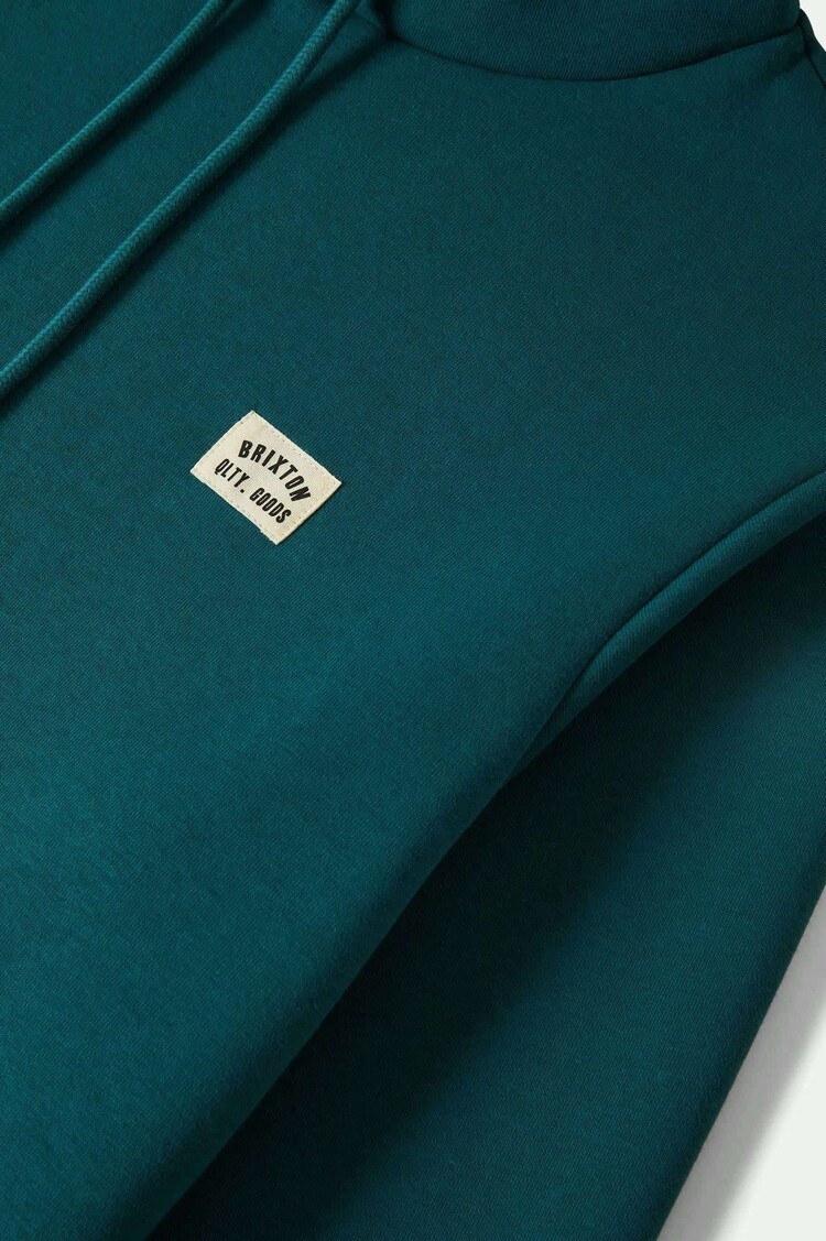 Brixton Brixton Woodburn Label Hoodie (Mens) | Night Sage