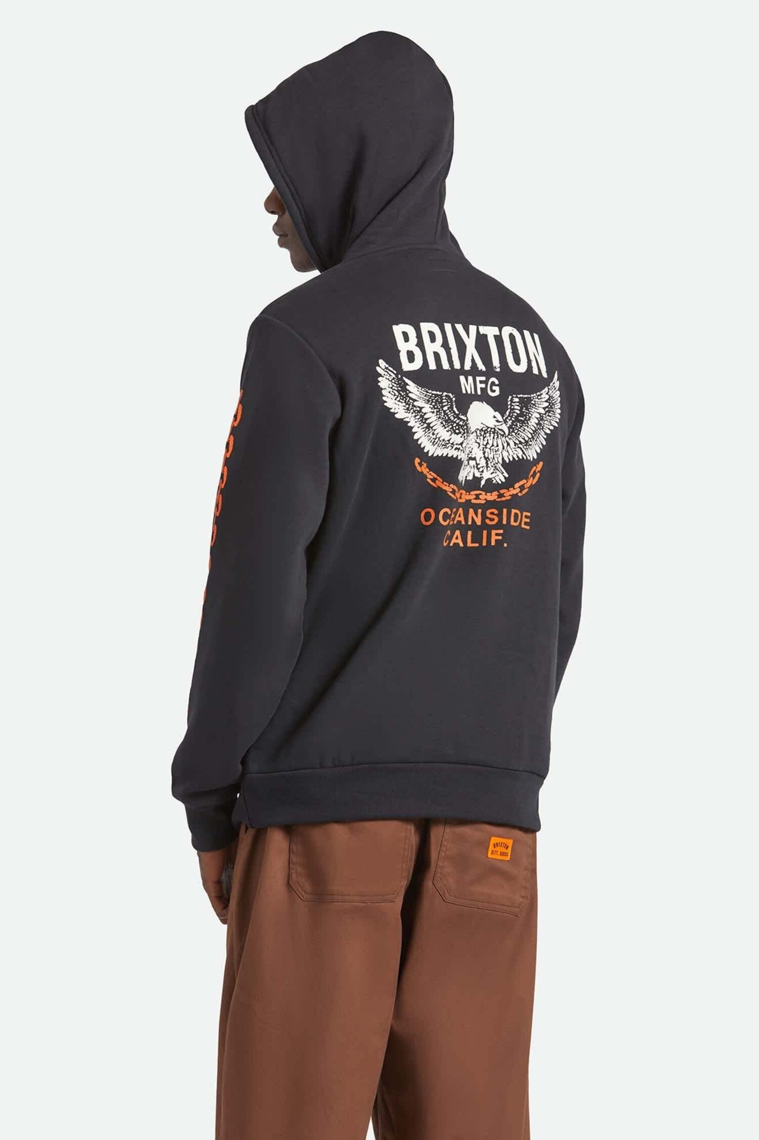 Brixton Waller Hoodie (Mens) | Black - The Drop Rideshop