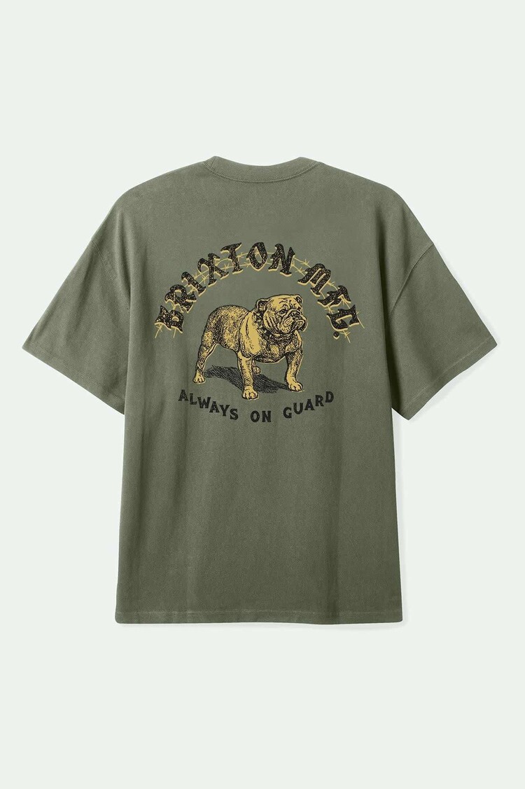 Brixton Brixton Bauer Hw Relaxed Tee (Mens) | Olive Surplus Classic Wash